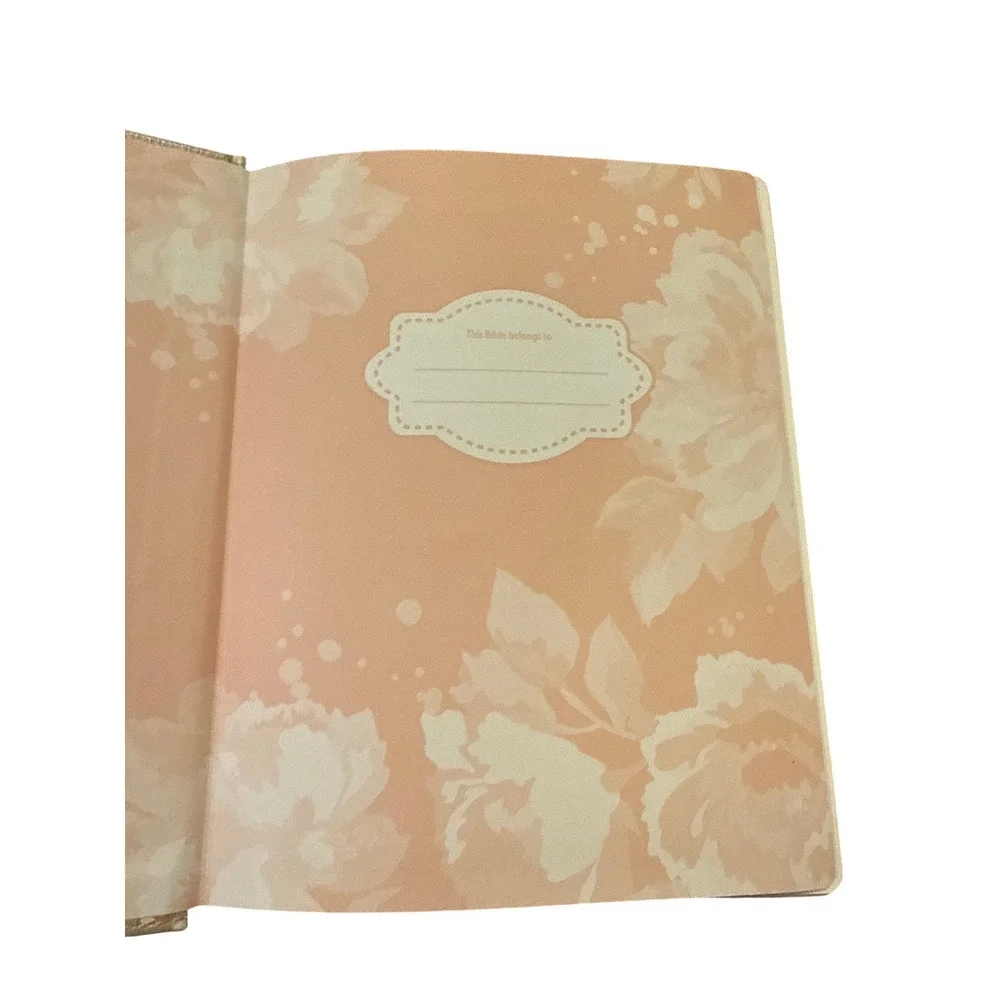 NIV Journal The World‎ Bible For Teen Girls Leatherbound Floral 2017 Zondervan